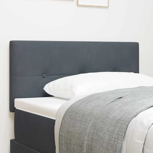 Tête de lit Gris foncé 100 cm Velours