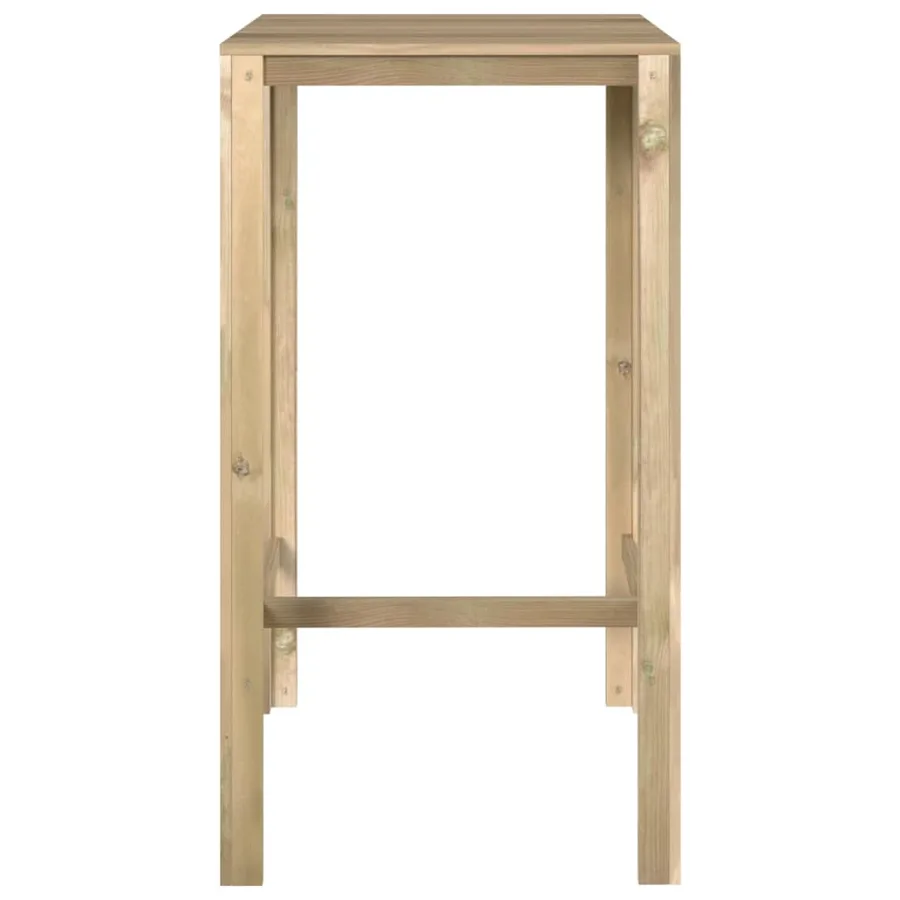 Table de bar 60x60x110 cm Bois de pin imprégné - 3