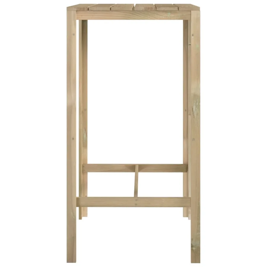 Table de bar 60x60x110 cm Bois de pin imprégné - 4