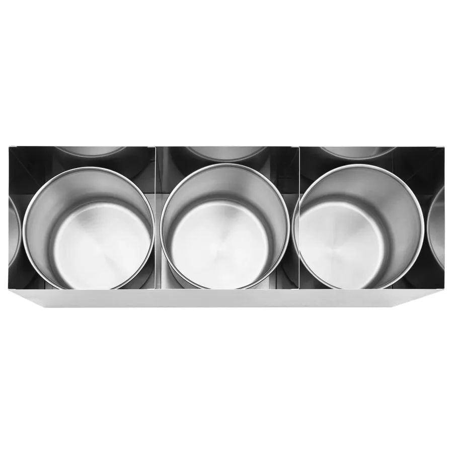 Distributeur de sauces Acier inoxydable 3 x 3,5 L - 6
