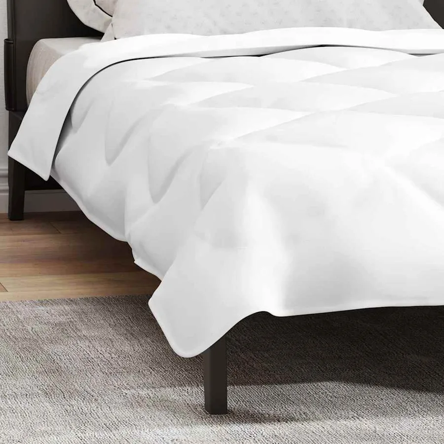 Duvet d'été simple Blanc 220 x 155 x 3 cm Polyester - 5