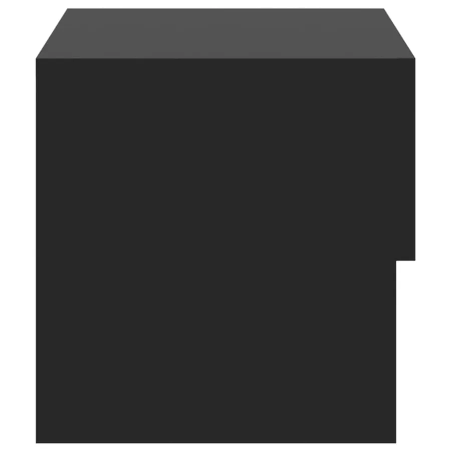 Tables de chevet murales 2 pcs Noir - 6