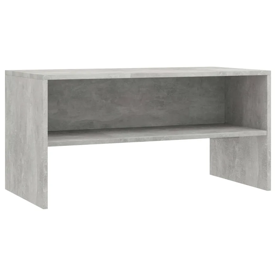 Meuble TV Gris béton 80x40x40 cm Bois d'ingénierie - 2