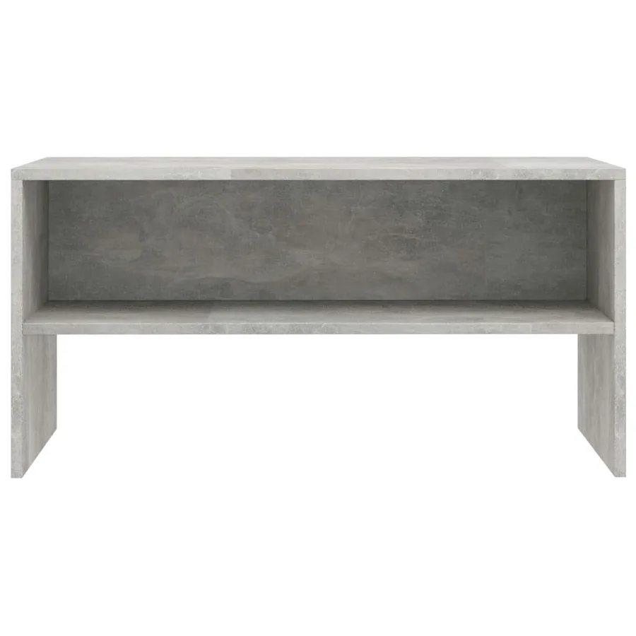 Meuble TV Gris béton 80x40x40 cm Bois d'ingénierie - 4
