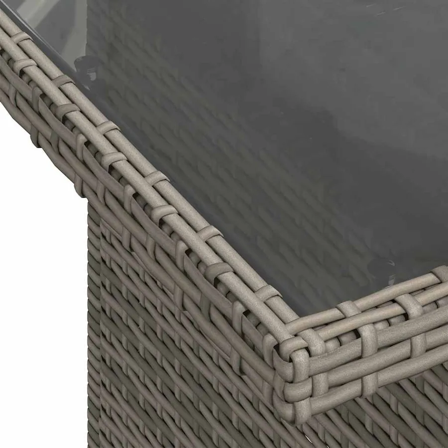 Ensemble de canapé de jardin avec coussin Réglable 5 pcs Gris - 9
