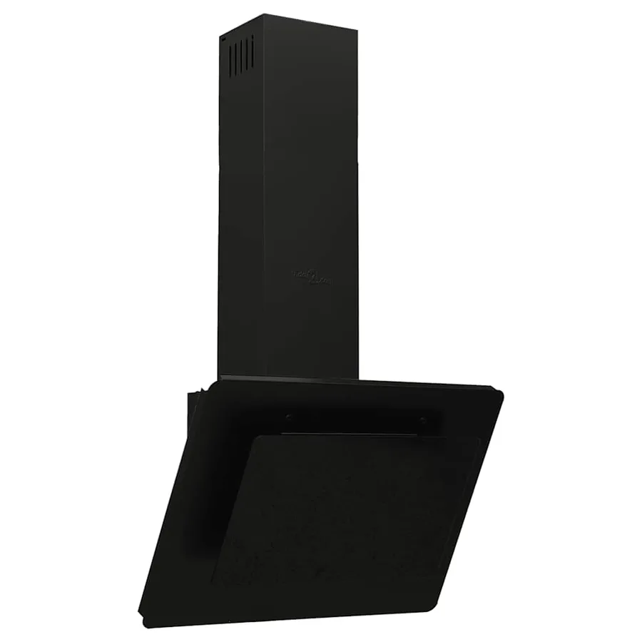 Hotte murale 60 cm Acier inoxydable et verre trempé Noir - 2