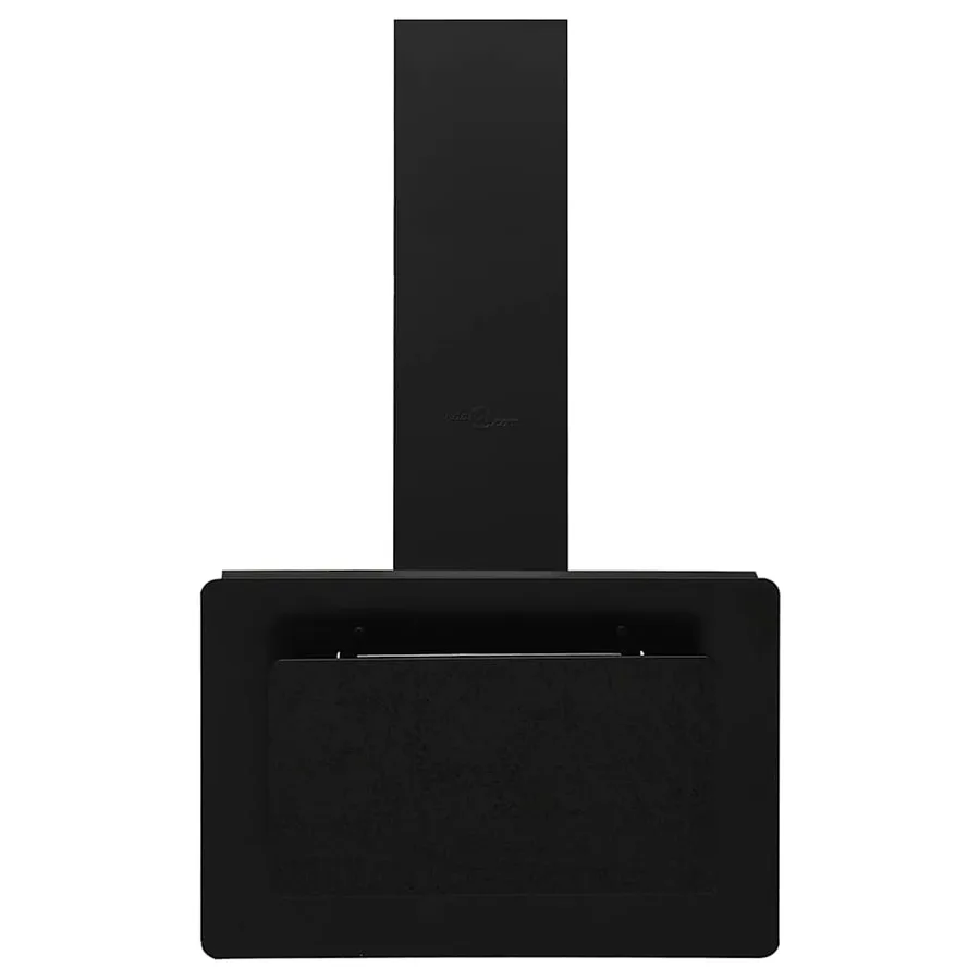 Hotte murale 60 cm Acier inoxydable et verre trempé Noir - 4