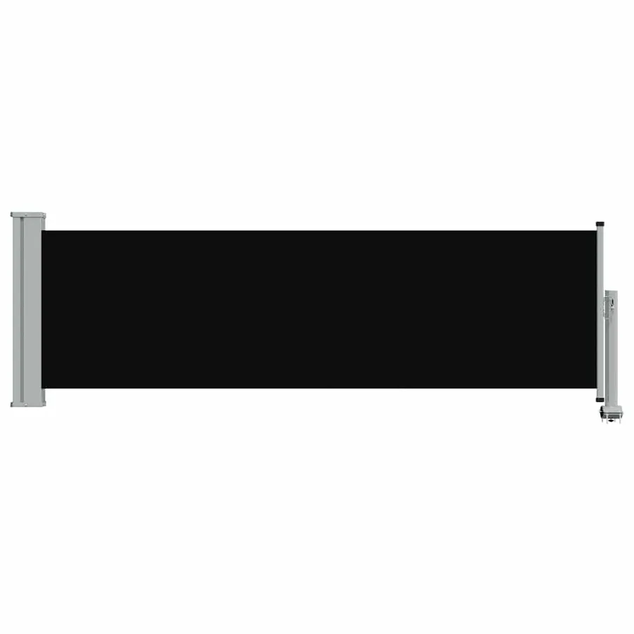 Auvent latéral rétractable de patio 80x300 cm Noir - 3