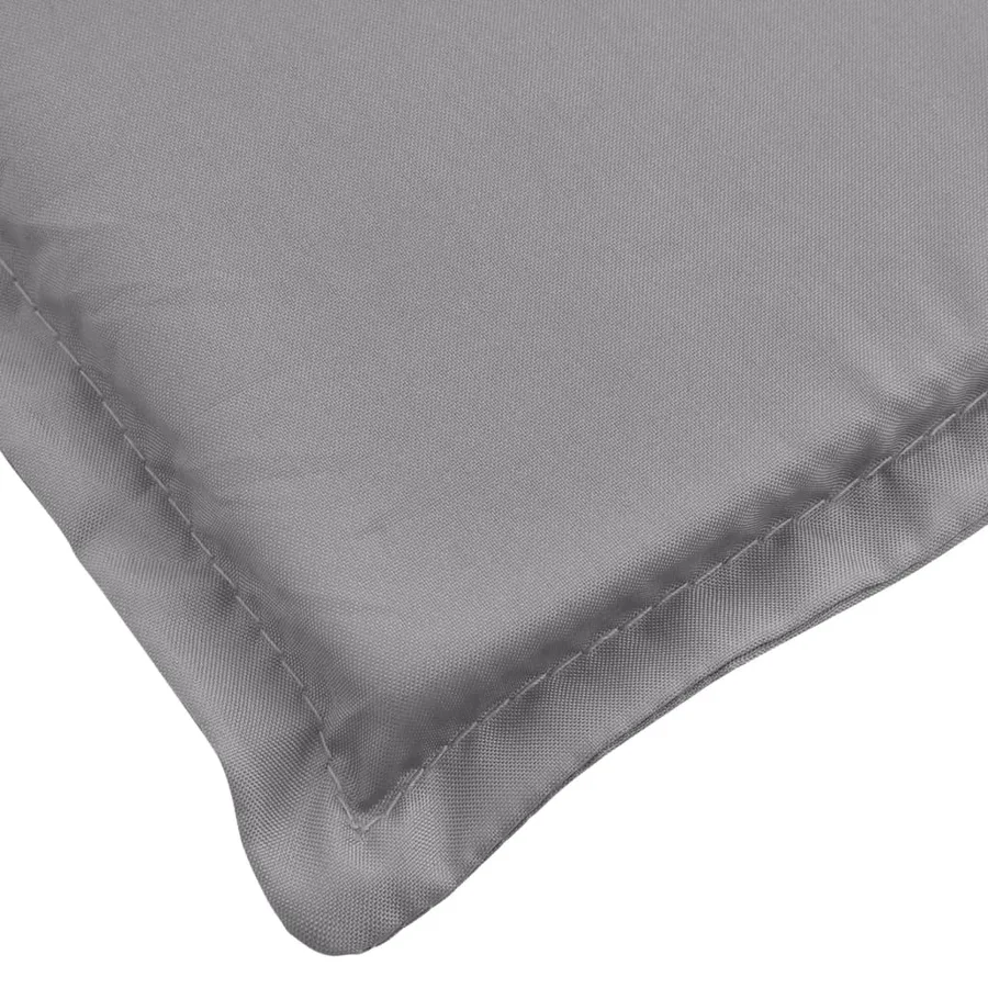 Coussin de chaise longue gris 200x60x3 cm tissu oxford - 7