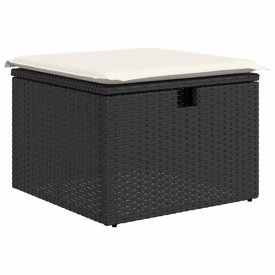 Ensemble de canapé de jardin avec coussin 6 pcs polyrotin - 6