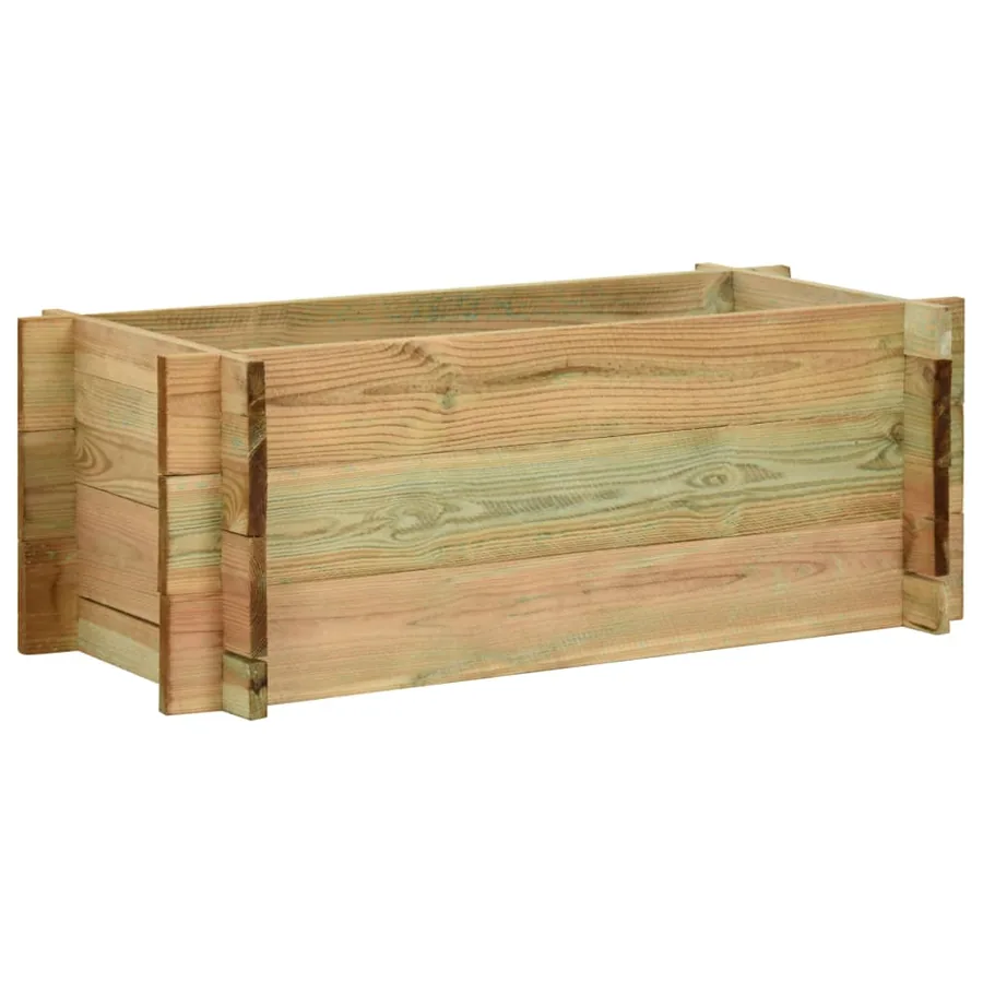 Jardinière surélevée pour légumes Bois de pin imprégné 80 cm