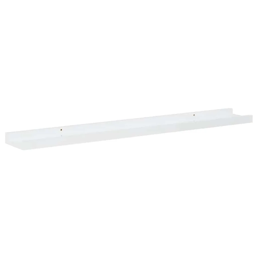 Étagères murales 4 pcs Blanc brillant 80x9x3 cm - 6