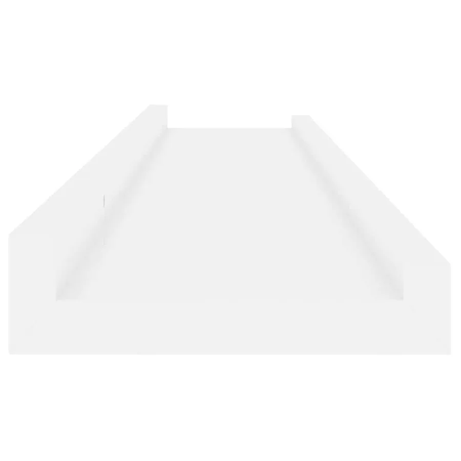Étagères murales 4 pcs Blanc brillant 80x9x3 cm - 7