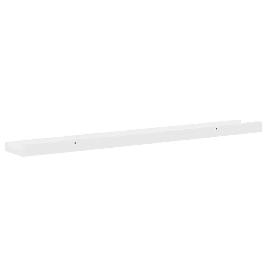 Étagères murales 4 pcs Blanc brillant 80x9x3 cm - 8