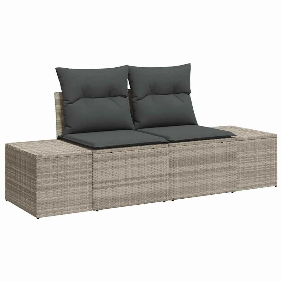 Ensemble de Canapés avec coussin 8 pcs polyrotin - 4