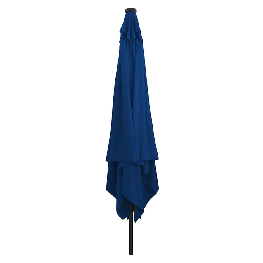 Parasol de jardin 295 x 295 x 245 cm Polyester et Acier Azur - 2