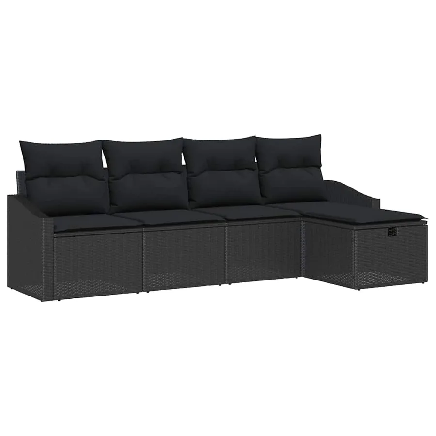 Ensemble de Canapés avec coussin 6 pcs polyrotin - 2