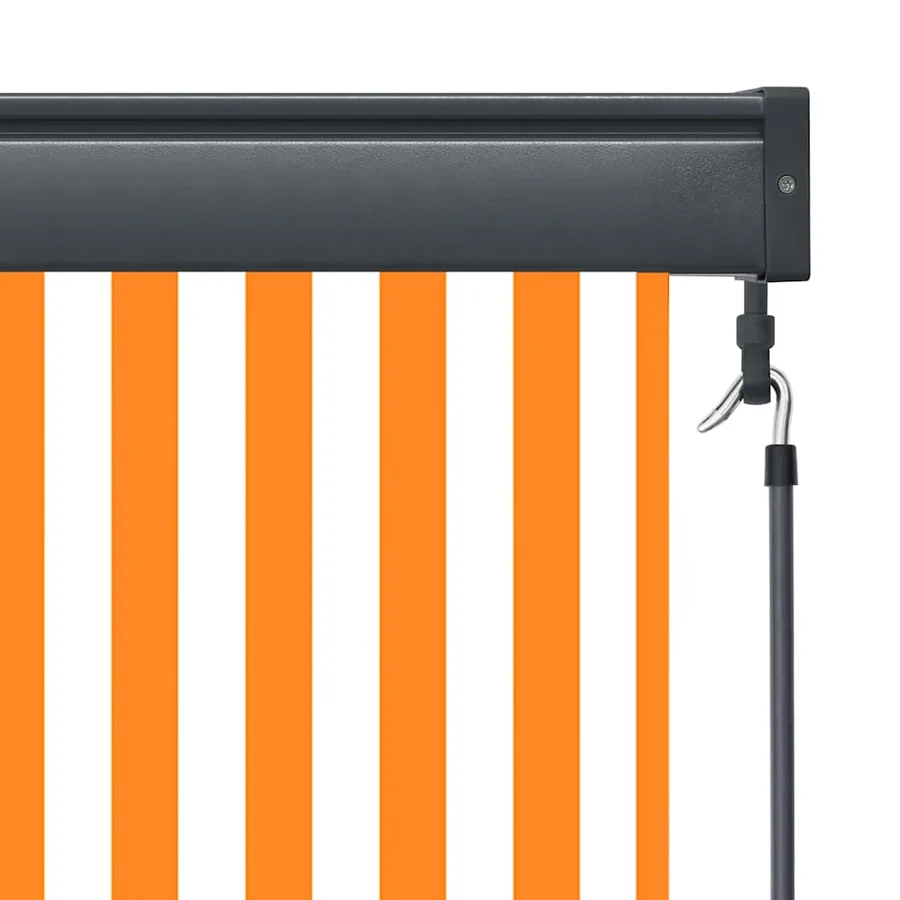 Store roulant d'extérieur 100x250 cm Blanc et orange - 7
