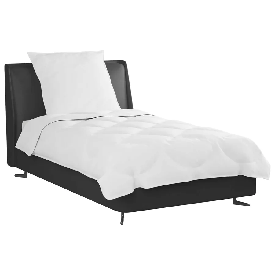 Ensemble de Duvet avec oreiller 2 pcs Blanc Microfibre - 3