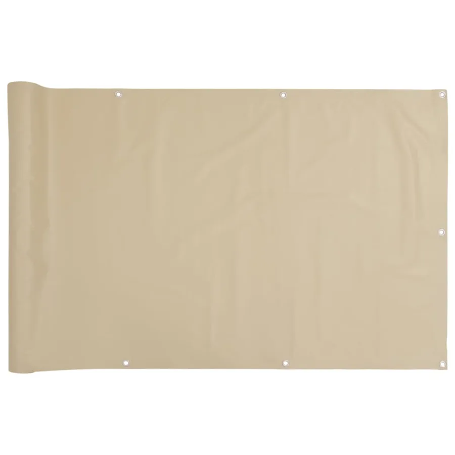 Écran de balcon Beige 120x600 cm Tissu Oxford - 2