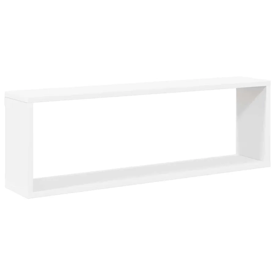 Étagères cube murales 2pcs Blanc 80x15x26,5cm bois d'ingénierie - 5