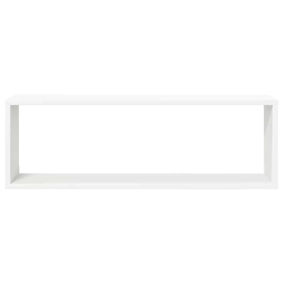 Étagères cube murales 2pcs Blanc 80x15x26,5cm bois d'ingénierie - 6