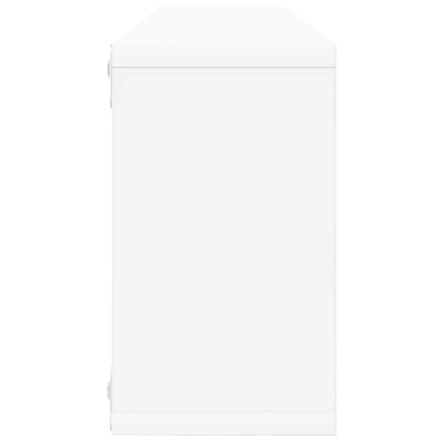 Étagères cube murales 2pcs Blanc 80x15x26,5cm bois d'ingénierie - 7