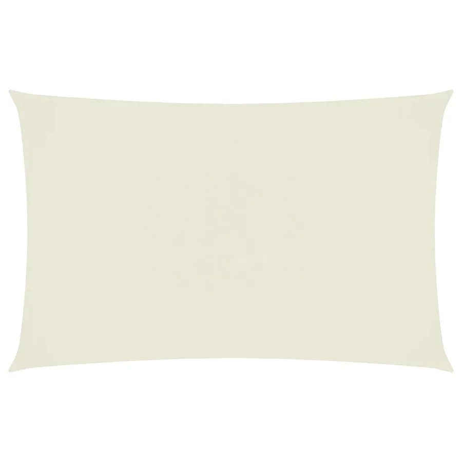 Voile de parasol tissu oxford rectangulaire 4x7 m crème - 2