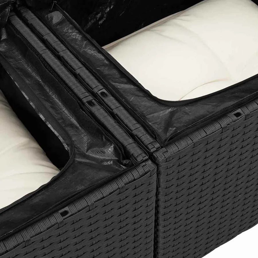 Ensemble de Canapés avec coussin 7 pcs polyrotin - 9