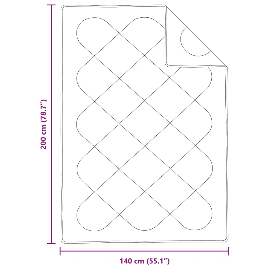 Duvet toutes saisons avec oreiller 2 pcs Blanc Microfibre - 8