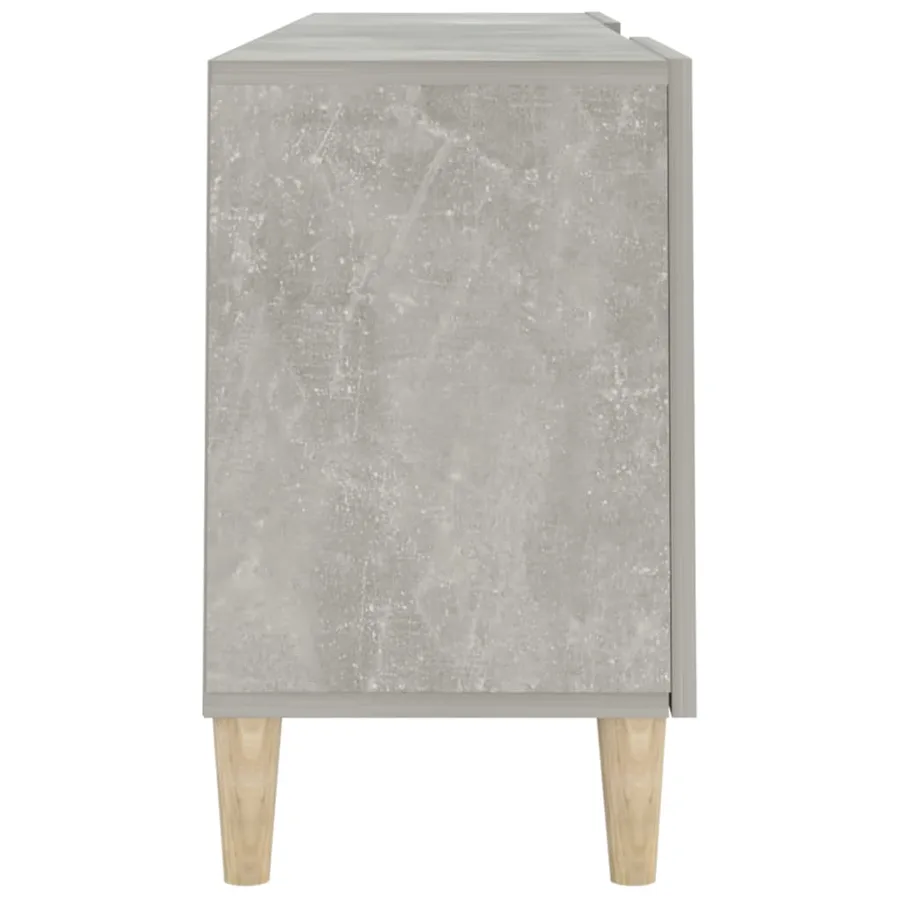 Meuble TV Gris béton 150x30x50 cm Bois d'ingénierie - 7