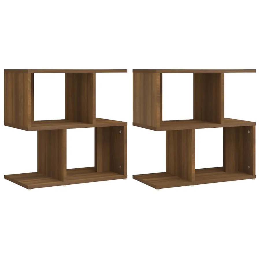 Tables de chevet 2 pcs Chêne marron 50x30x51,5 cm - 2
