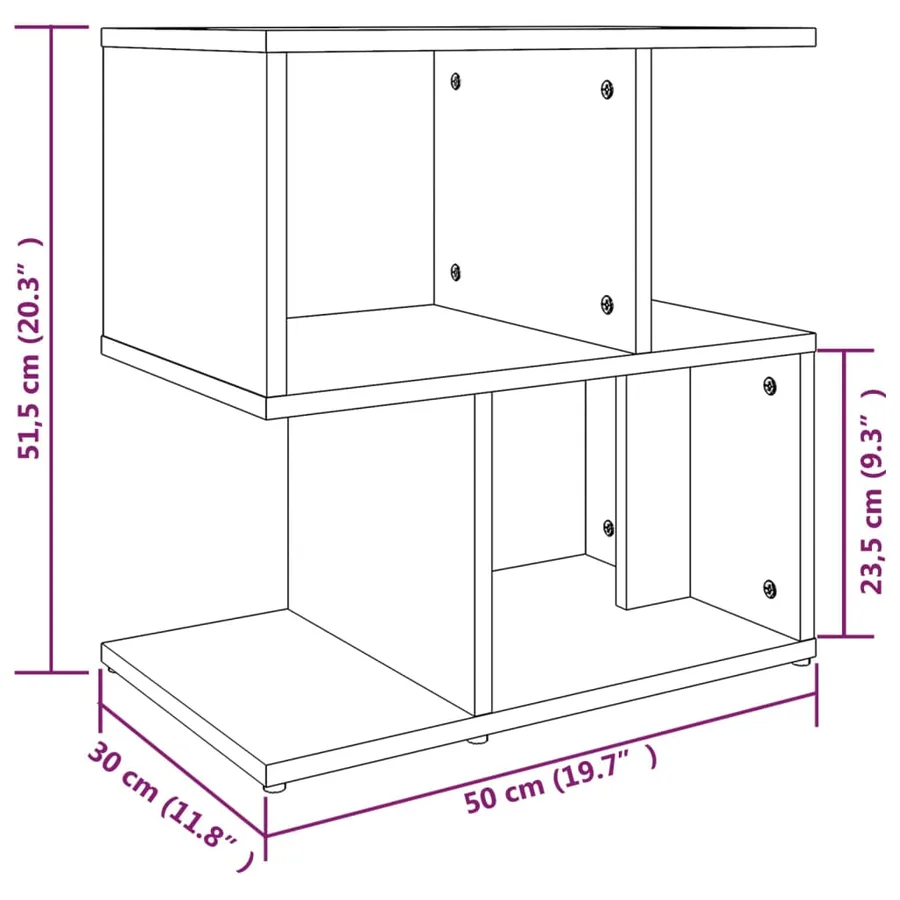 Tables de chevet 2 pcs Chêne marron 50x30x51,5 cm - 8