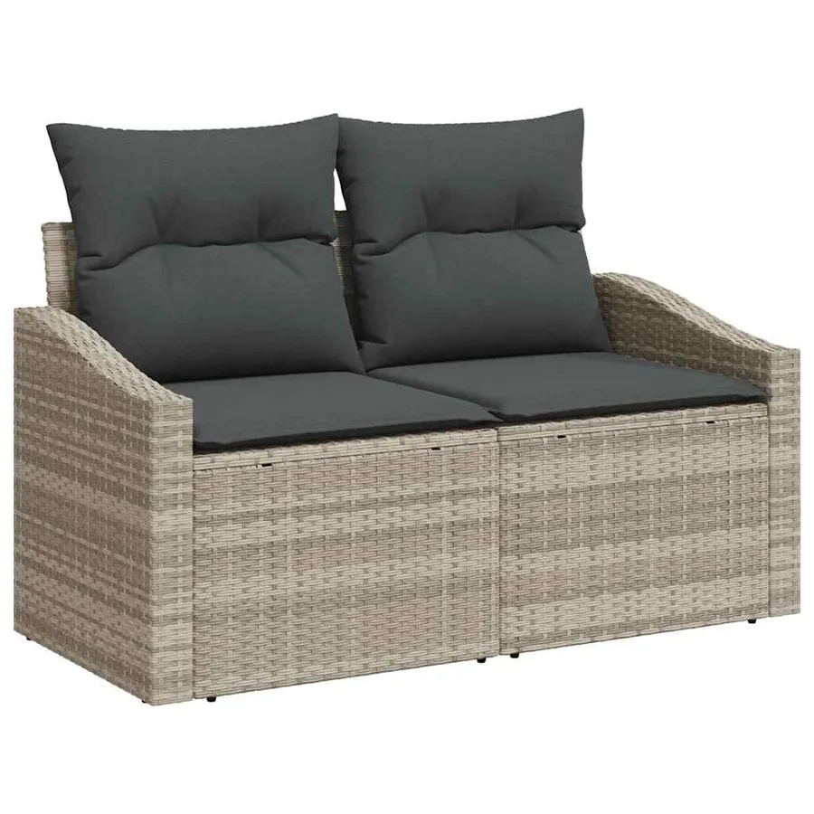 Ensemble de Canapés avec coussin 8 pcs polyrotin - 4