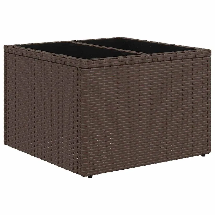 Ensemble de Canapés 5 pcs Marron et Crème polyrotin - 6