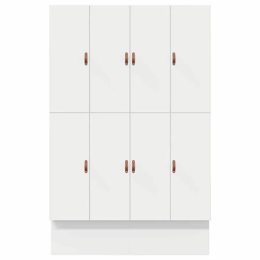 Cadre de lit avec rangement Blanc 160 cm Bois d'ingénierie - 8