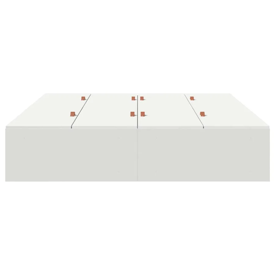 Cadre de lit avec rangement avec stockage Blanc 160 x 200 cm - 6
