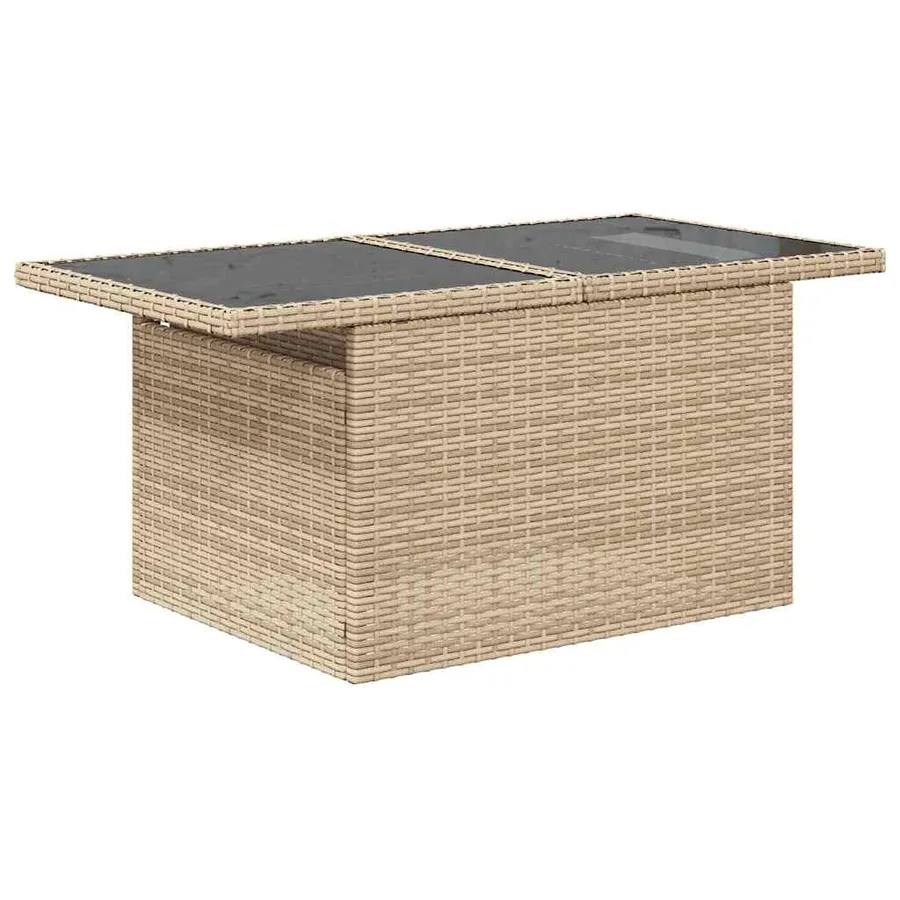 Ensemble de Canapés 8 pcs Beige et Gris clair polyrotin - 6