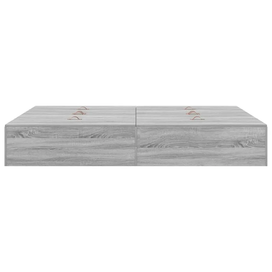 Cadre de lit avec rangement Gris Sonoma 160 x 200 cm - 7