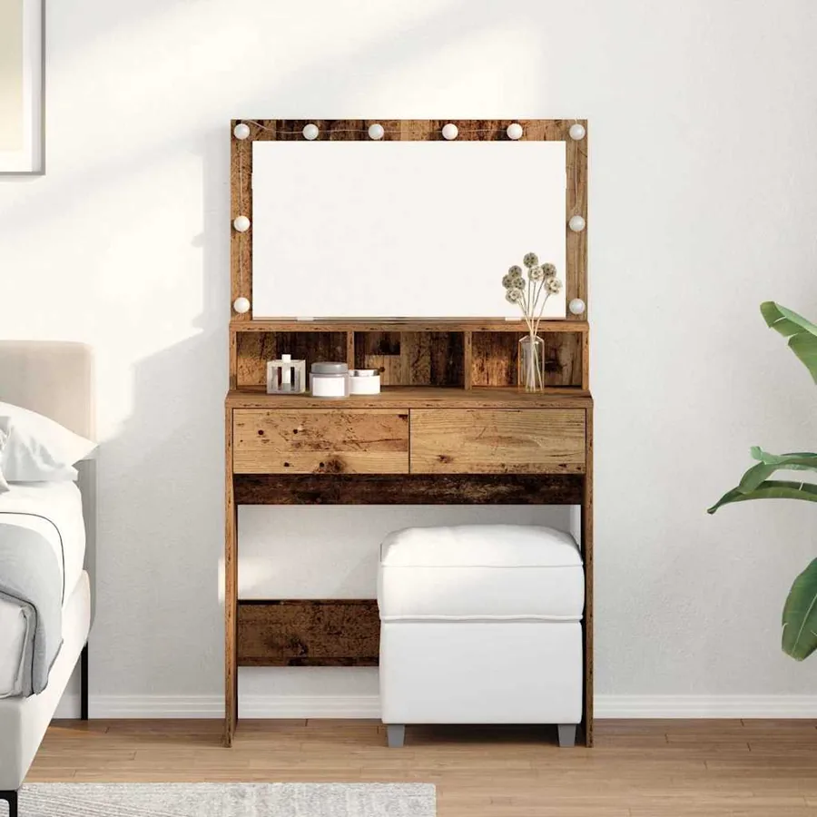 Table de Toilette avec tiroir Bois ancien 80 x 41 x 134,5 cm
