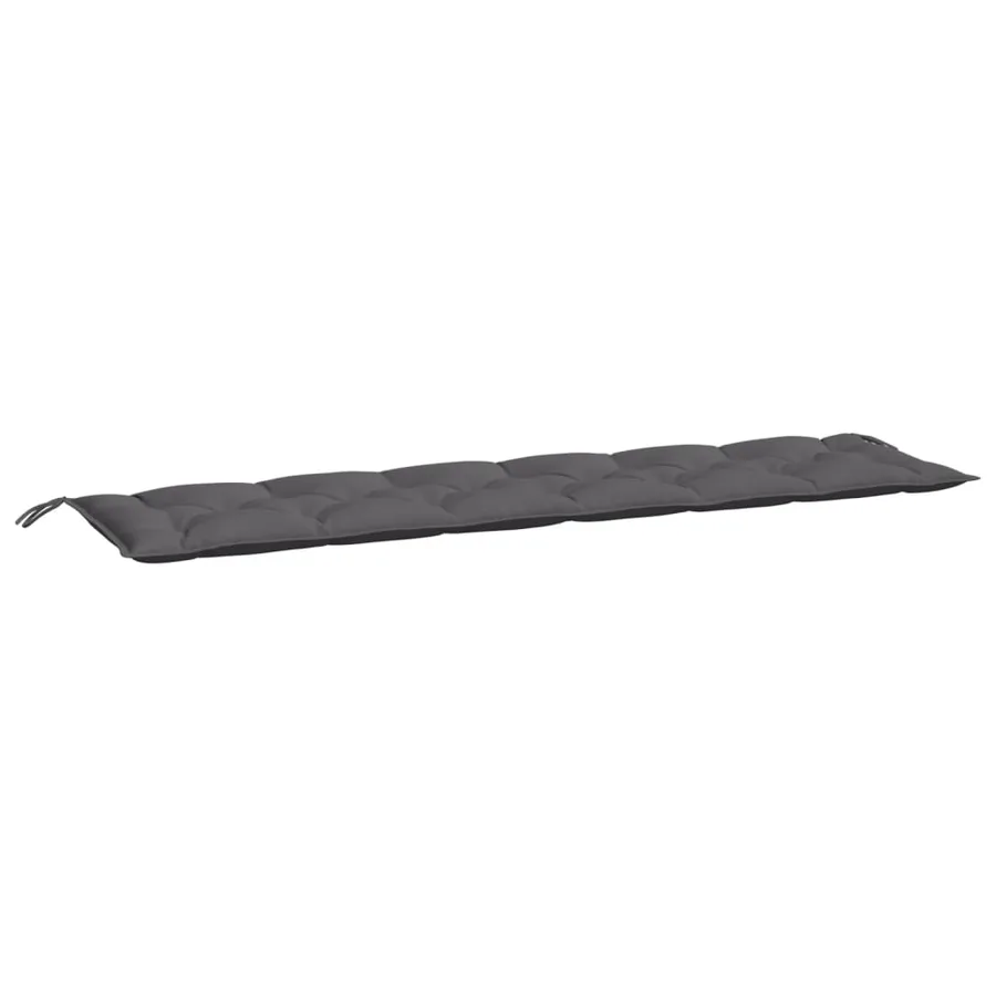 Coussin de banc de jardin anthracite 200x50x7 cm tissu oxford - 2