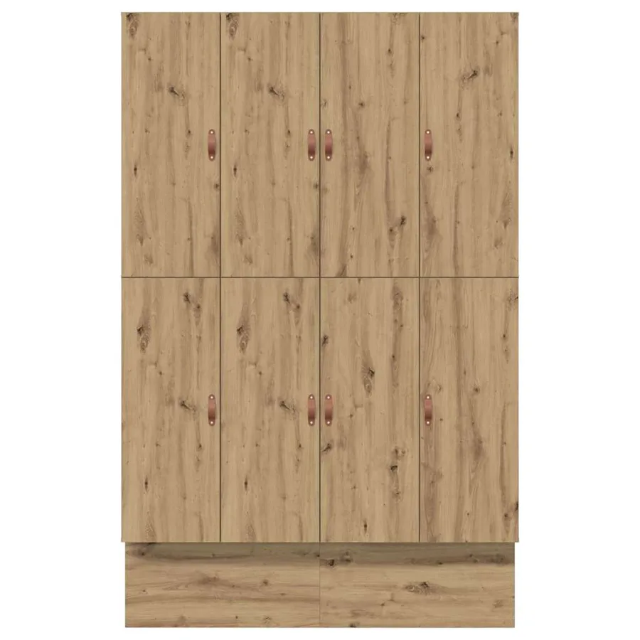 Cadre de lit avec rangement avec tiroir Chêne artisanal 140 cm - 11