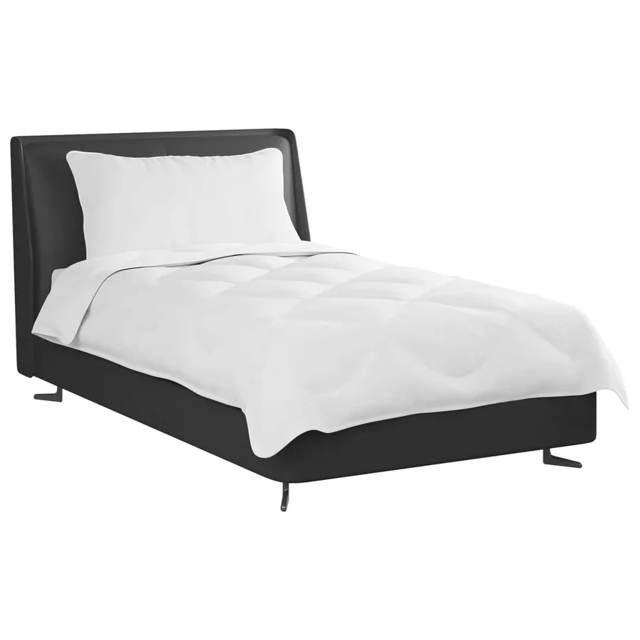 Ensemble de Duvet avec oreiller 2 pcs Blanc Microfibre - 3