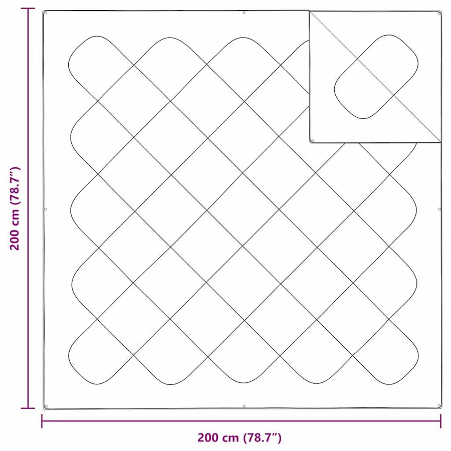 Duvet 2-en-1 Blanc 201 x 201 x 9 cm Polyester - 8