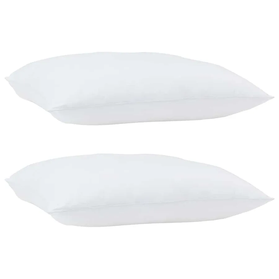 Oreiller 2 pcs Blanc 70 x 60 x 20 cm Coton et polyester - 3