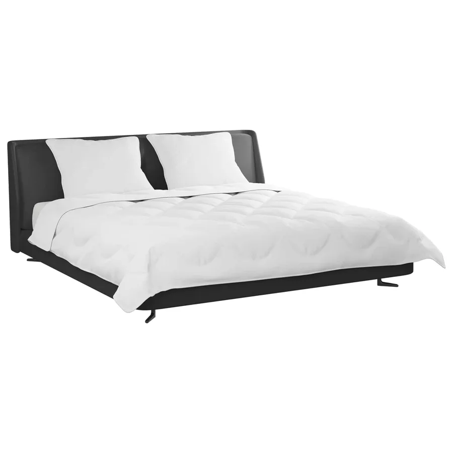 Ensemble de Duvet 3 pcs Blanc Microfibre et Plumes D'oie - 3