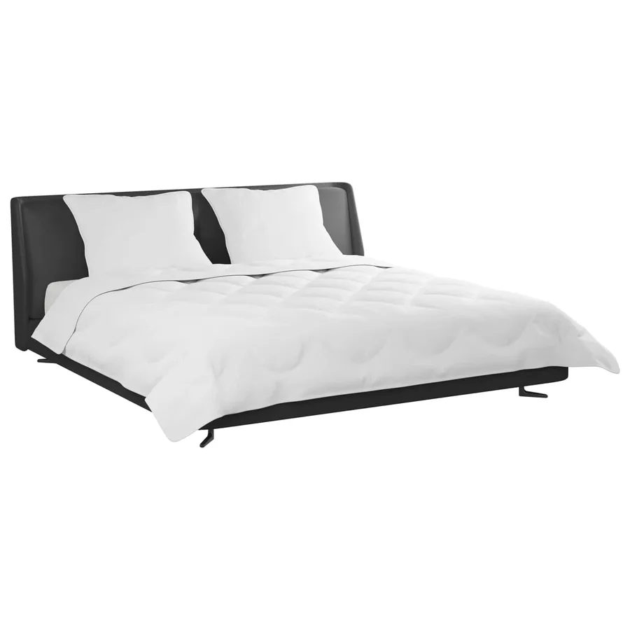 Duvet d'été simple avec oreiller 3 pcs Blanc Microfibre - 3