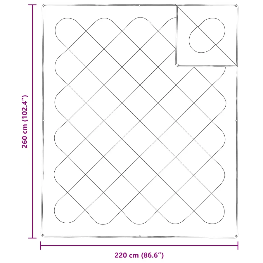 Ensemble de Duvet 3 pcs Blanc Microfibre et Plumes D'oie - 8