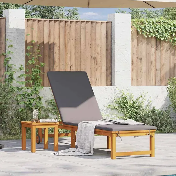 Transat 2 pcs Marron Bois d'Acacia Massif