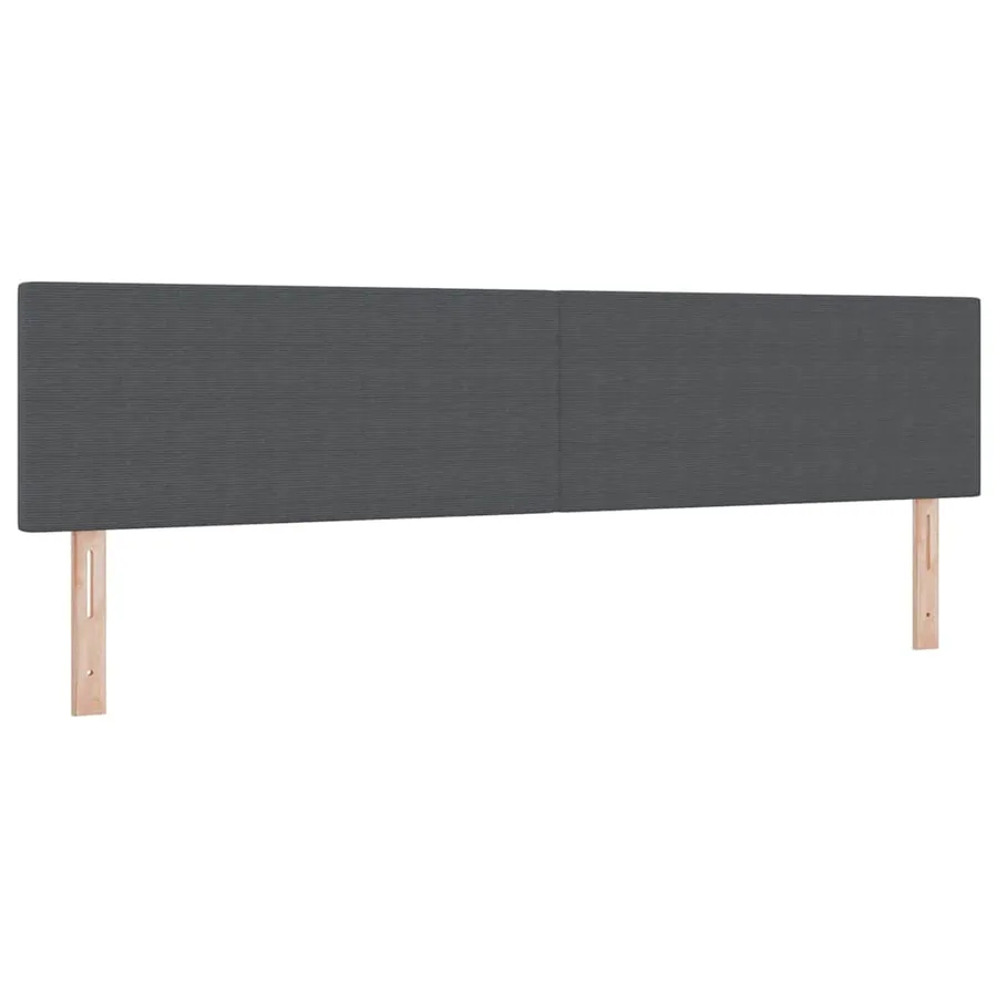Lit à ressort LED Gris foncé et blanc 200 x 200 cm - 7